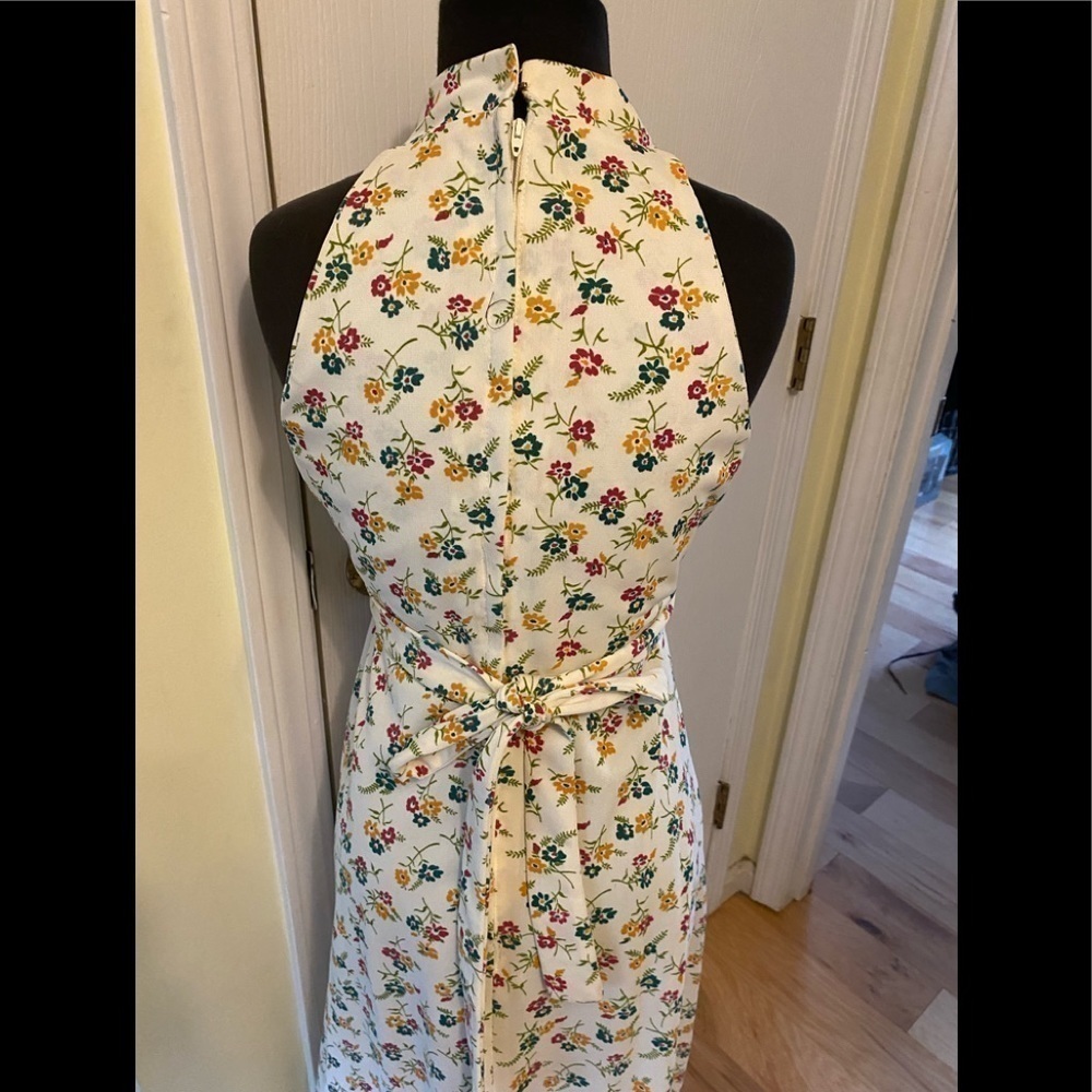 Seventies design floral sleeveless maxi dress see measurements - Picture 4 of 6